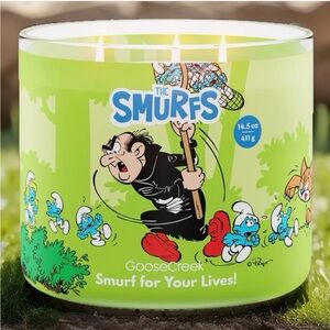Goose Creek 3-Wick Candle- The Smurfs- Smurf For Your Lives (14.5 oz)